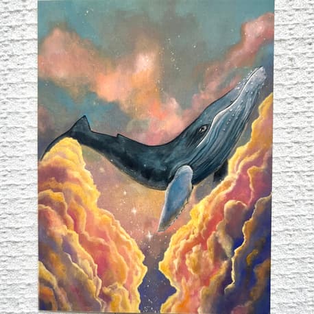 Cosmic Whale Print