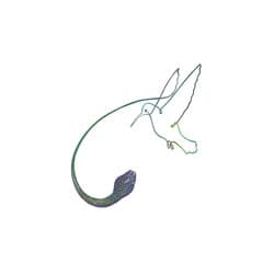 Hummingbird Serpent Print